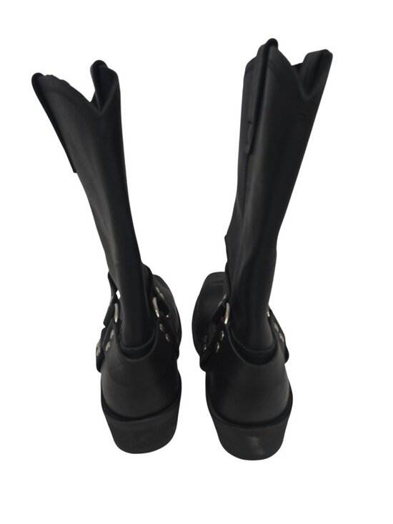 Cody James Mens Leather Square Toe Harness Moto Boots Black CJ9995BL Size 10.5 D Cody james harness cj9995bl - Gem main image 2